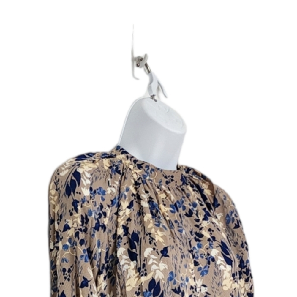 A New Day Tiered Floral High-Neck Lightweight Maxi Dress OVERSIZED Size Small. - Picture 8 of 11